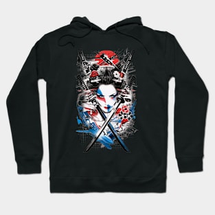 Geishas and Bushido, Eastern Culture Graphic T-shirt 15 Hoodie